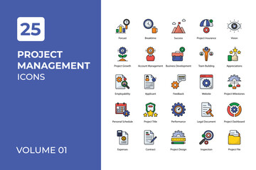 Project Management icons collection.