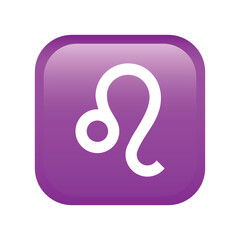 Leo emoji icon. Astrology symbol modern, simple, vector, icon for website design, mobile app, ui. Vector Illustration