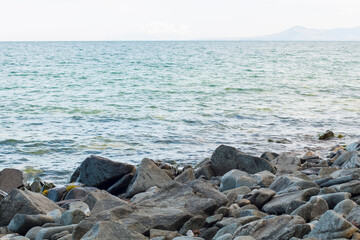 lake Baikal in autumn and summer