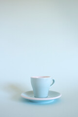light blue kitchenware on a light blue background
