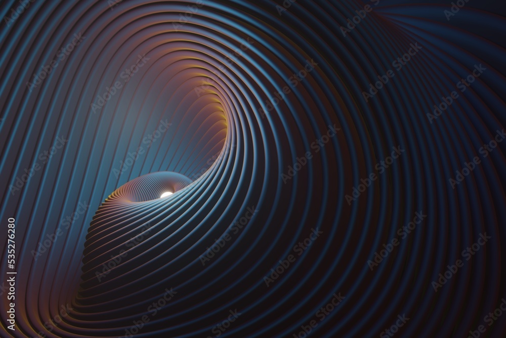 Poster Beautiful Abstract colourful shiny swirl background. Starburst dynamic wave. 3d rendering illustration  Background pattern for design.