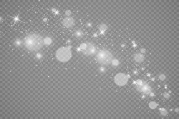 Brilliant gold dust vector shine. Glittering shiny ornaments for background. Vector illustration.