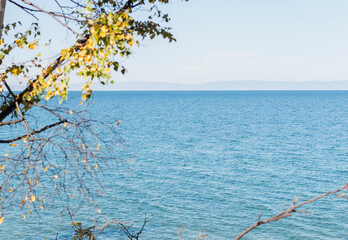 lake Baikal  in summer and autumn