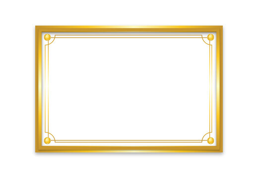 luxury golden frame lines