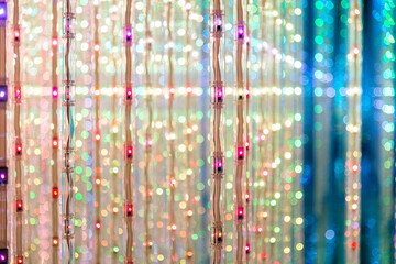 Abstract Led wall for background