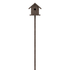 3d rendering illustration of a bird house