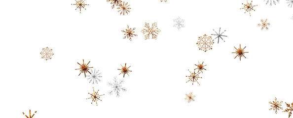 Christmas Card - Snowflakes Of Paper In Frame