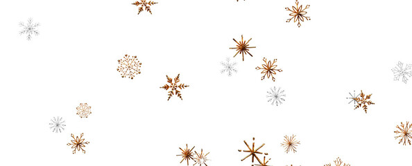 The winter background, falling snowflakes