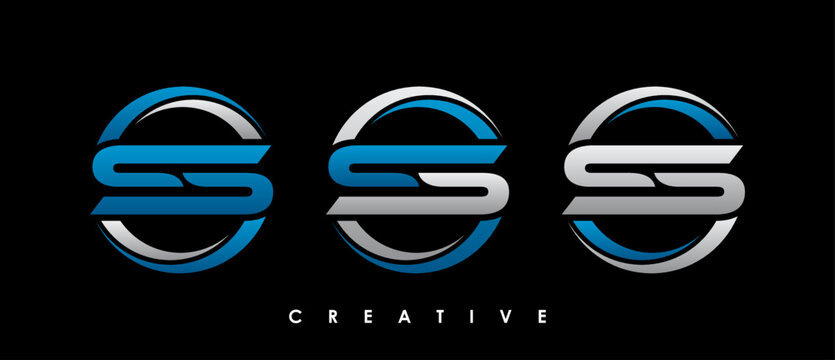 SS Letter Initial Logo Design Template Vector Illustration