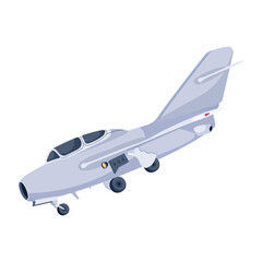 Download isometric icon of aircraft 