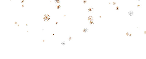 Snowflakes Falling On Snow - Winter Banner