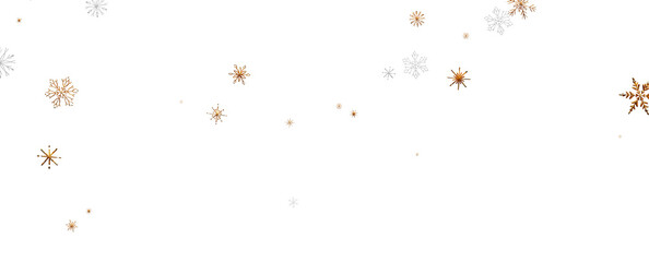 Falling snow at night. Bokeh lights