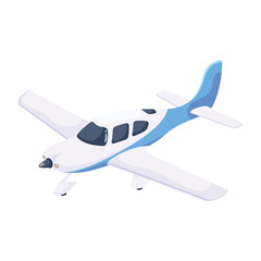 Download isometric icon of aircraft 