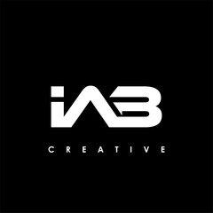 IAB Letter Initial Logo Design Template Vector Illustration
