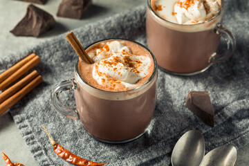 Homemade Spicy Mexican Hot Cocoa Chocolate