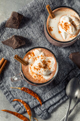 Homemade Spicy Mexican Hot Cocoa Chocolate