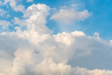 Fototapeta na wymiar Blue sky background with clouds