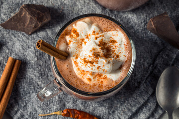 Homemade Spicy Mexican Hot Cocoa Chocolate