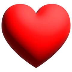 3d illustration: Heart, symbol of love	