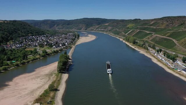Osterspai & Oberspay bei Niedrigwasser 2022