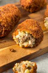 Homemade Japanese Beef Korokke Croquette