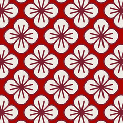 art illustration design abstract background flat colorful seamless pattern concept of net batik floral flower square