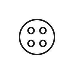 Shirt Button Icon Vector Illustration Flat Design Trendy