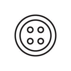 Shirt Button Icon Vector Illustration Flat Design Trendy