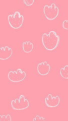 art illustration design abstract background flat colorful seamless pattern concept of floral vertical flower social media