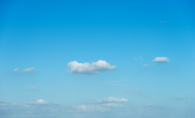 Blue sky with white clouds for background