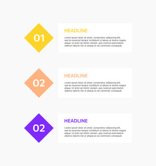 Fototapeta na wymiar Business infographic timeline with 3 steps option. Business infographic template. Presentation infographics template with timeline process. Infographic timeline process. 