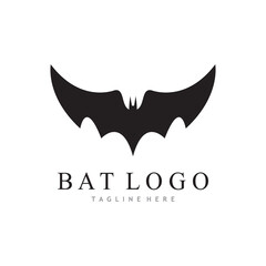 bat vector icon logo template