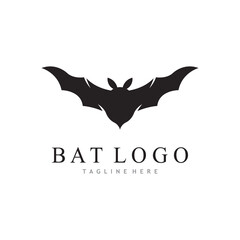 bat vector icon logo template