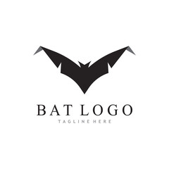 bat vector icon logo template