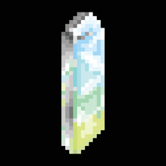 Obraz premium Editable Vector Illustration of Crystal. Good for sticker, icon, clip art, ppt, game, education, etc