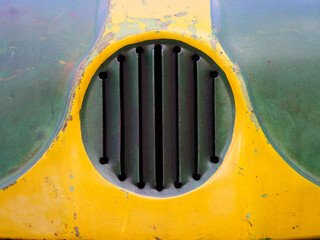 Radiator grille of an old tractor