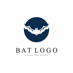 bat vector icon logo template
