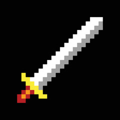Editable Vector Illustration of Long Sword. Good for sticker, icon, clip art, ppt, game, education, etc