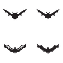 bat vector icon logo template