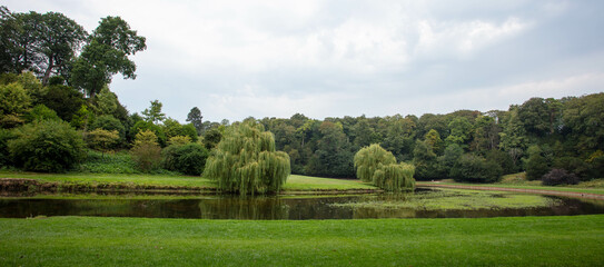 Fototapeta na wymiar Studley Royal Water Gardens Ripon Yorkshire