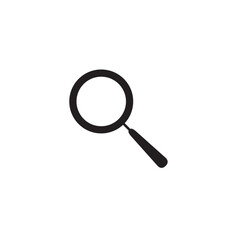 Magnifier Icon In Trendy Flat Style