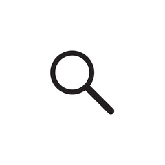 Magnifier Icon In Trendy Flat Style