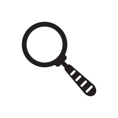 Magnifier Icon In Trendy Flat Style