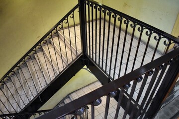 西洋風手すりの階段