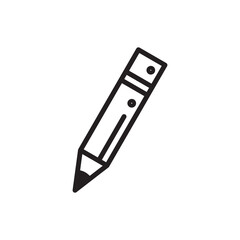 Pencil Stationary Icon Vector Illustration
