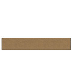3d rendering illustration of a closed carton box