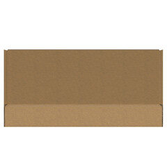 3d rendering illustration of a closed carton box