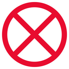 do not no red sign vector design