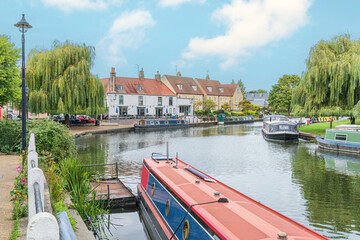 Ely Marina in the city of Ely on the River Great Ouse