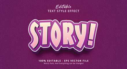 Story! Text Style Effect, Editable Text Effect